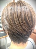 白髪ぼかし30代40代50代60代伊丹大人ショート大人ボブ