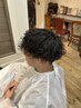 骨格補正カット＋クリープパーマor低温カール＋ハイクオリティーＴＲ