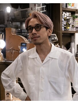 五番地 men's center part