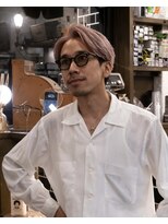 五番地 men's center part