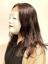 コマ(coma)&nbsp;【coma中野】ラフカーリーヘア_ゆるロングパーマ_暗紫カラー