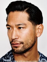 メリケンバーバーショップ フクオカ(MERICAN BARBERSHOP FUK)&nbsp;メンズカットアップバングサイドパートバーバースタイル