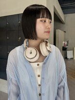 ヘアー アイス ルーチェ(HAIR ICI LUCE)&nbsp;グレージュ/ブリーチなし/ミニボブ/ワイドバング/星