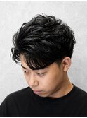 ゆるめパーマ×マッシュ｜毛流れニュアンス
