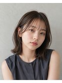 大人可愛い/シースルーバング/切りっぱなしボブ/レイヤーカット