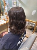 ミディアム×ふわふわパーマ