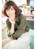 抜け感のある、脱-フェミニンボブ(熊谷)