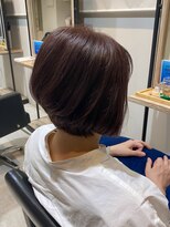 シェリル ヘアーアンドビューティー(cherir HAIR&BEAUTY) ショートボブ×ピンクブラウンカラー