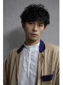 色気男子ショートパーマ