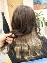 ラニハナクドウ(lanihana.kudo)&nbsp;+＊～インナーカラーハニーベージュ～＊+