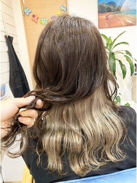 ラニハナクドウ(lanihana.kudo) +＊～インナーカラーハニーベージュ～＊+