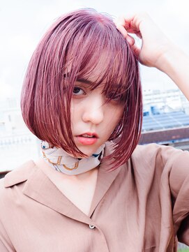 デビュー ヘアーメイク ワンレンボブ