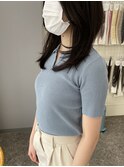 ハンソヒ風ミディアムレイヤー