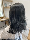 【ルイstyle】ツヤ髪☆垢抜け透明感☆ネイビーブルー