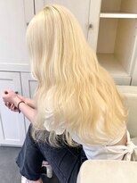 ベレーザ 渋谷(BELEZA)&nbsp;5061ニュアンスカラー艶髪ハイトーンシルキーベージュ韓国波巻き