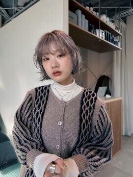 エルム 原宿 表参道(yelm) ★くびレイヤーエモージュイメチェンハッシュカットフルバング