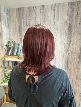 エヌアンドエー せんげん台店(N&A) 外ハネくびレイヤー 大人かわいいピンク系髪質改善ヘアカラー