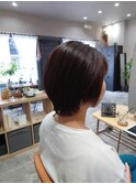サラサラ縮毛矯正ショートボブ