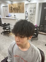スウェル 船橋店(Swell) #カルマパーマ#ベリーショート#ダークアッシュ#ニュアンスパーマ