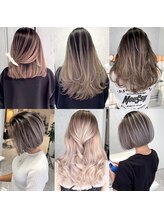 ブリーチデザインでリアルな外国人スタイルを♪バレイヤージュ/ハイライト/白髪ぼかし/レイヤーカット