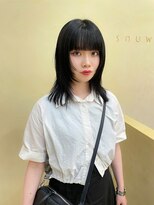スニュウ(snuw)&nbsp;【snuw mina】レイヤーカット/ミディアムヘア/伏見/榮　栄