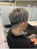フェードカット＋ホワイトメッシュ