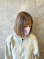 ザ ラブズ ラフズ ヘアー 本店(the loves laughs hair)&nbsp;アンブレラカラー × ボブ/デザインカラー/ハイライト