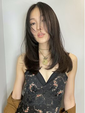 トイ(TOI) レイヤーカット/ブリーチなしグレージュ/韓国ヘア/ワンホン