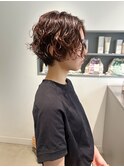 くるくるパーマ/ショートパーマ/前髪なしショート