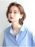ショートボブミニウルフチェリーブラウン20代30代40代50代