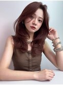 《SOYON》ミディアムの束感レイヤーカット