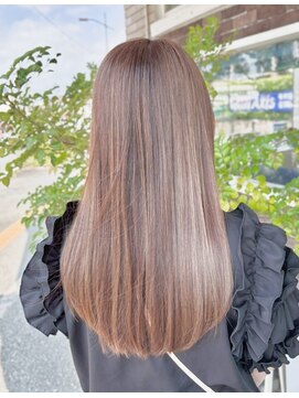 アズグロウ エクラ(AS GROW 'eclat) アプリコットオレンジシルキーグロウロング