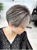 シャドールーツバレイヤージュxハンサムショート