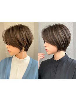 顔周り/前髪少しのカット。毛先1ミリまでまとまる後ろ姿で「－5歳」。カット＆髪質改善に特化。[銀座]