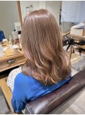 ブリーチなしWカラー ミルクティーベージュ ハイトーンベージュ