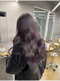 韓国顔まわりレイヤーカットグレージュオリーブベージュブラウン