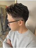 短髪パーマスタイル