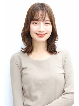 ソレイユ(Soleil) ひし形/オフィス/20代/30代/40代/くびれミディアム/シャギー