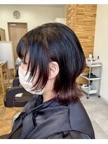 エリーザ 川越駅前店(Elisa)&nbsp;ばっさりボブウルフ＆インナーレッドブラウン！[川越駅]