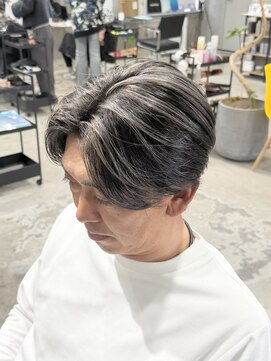 ラック(LUCK) メンズハイライト/バレイヤージュ/シルバーグレー/船橋