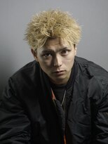 ゴールド 渋谷神南(GOALD)&nbsp;スパイキーショート　スクエアショート　ブリーチカラー　レッド