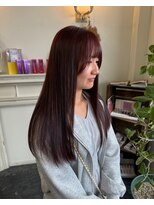 セットアップ 倉敷中庄店(SET-UP) ブリーチなしダブルカラー×ピンクラベンダー(イメチェン)