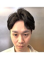 クオンヒール(QUON HEAL)&nbsp;七三センターパートニュアンスパーマｒ