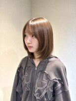 アロッタ 池袋(alotta)&nbsp;顔周りレイヤーボブ/透明感ベージュ