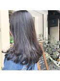 " レイヤーロング・ツヤツヤロング・グレージュ" 中西英美子
