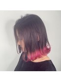 フェミニティーピンク裾カラー #kota