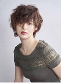 クセ毛風フェミニンショート