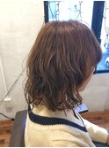 フェミニンボブパーマ