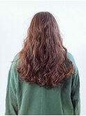 パーマ風ロングヘア