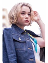 メーヴェ(Mowen) mowen 南堀江ハンサムショート×ミルクティーベージュ×外国人風